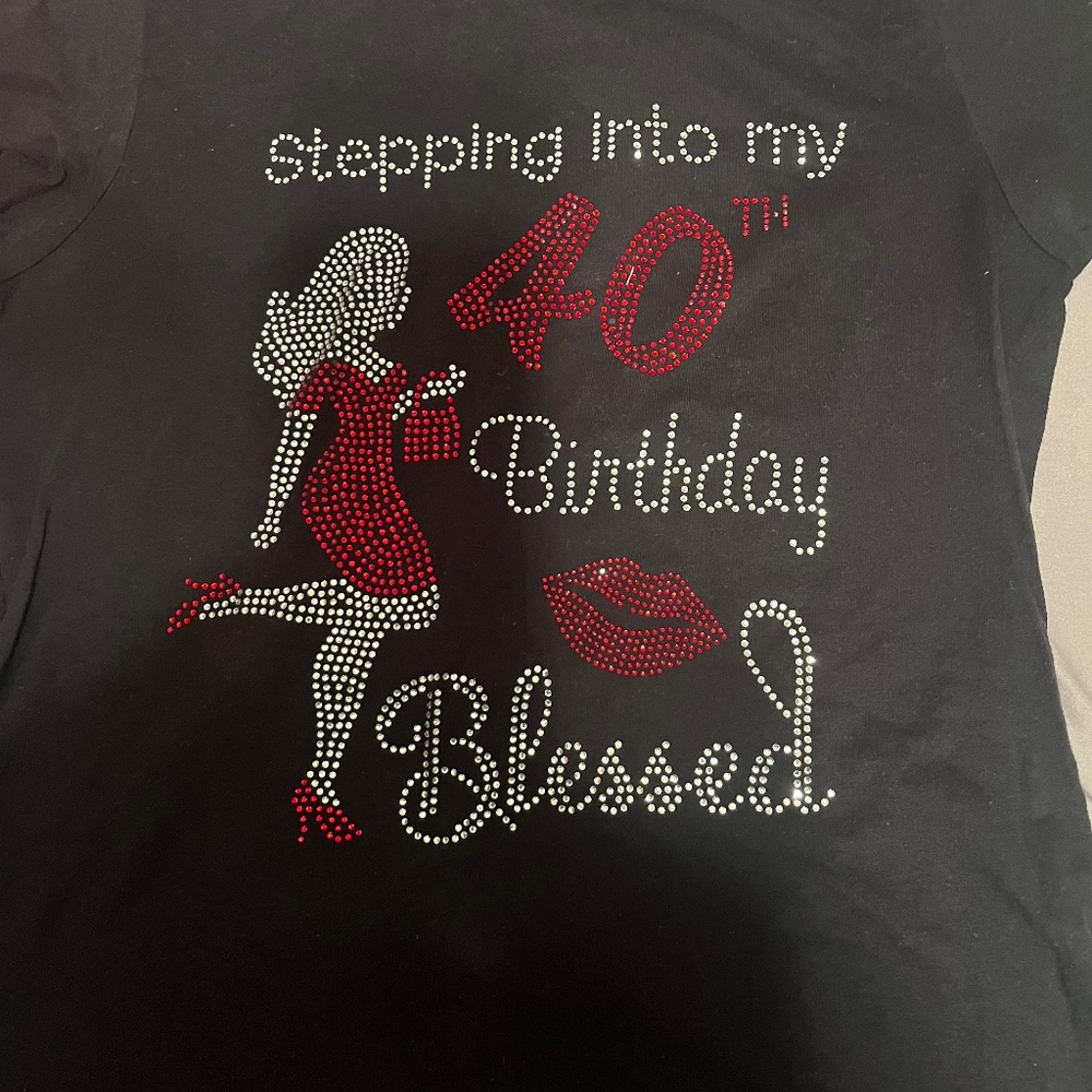 Gently used 40th b-day shirt